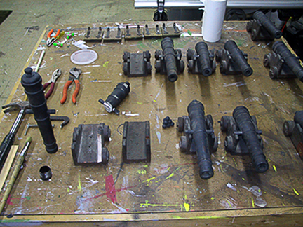 spanish-galleon-reconstruction,-by-john-rivera-resto,-2012,-constructing-new-carraiges