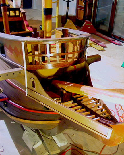 spanish-galleon-reconstruction,-by-john-rivera-resto,-2012,-detail-of-bow-reconstruction