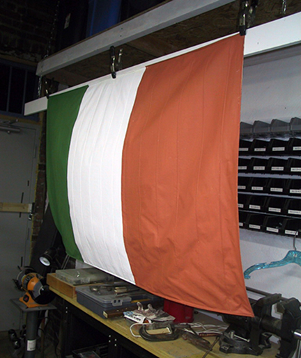 spanish-galleon-reconstruction,-by-john-rivera-resto,-2012,-finish-sail-with-Irish-flag