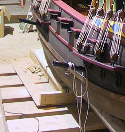 spanish-galleon-reconstruction,-by-john-rivera-resto,-2012,-hanging-pipes-detail