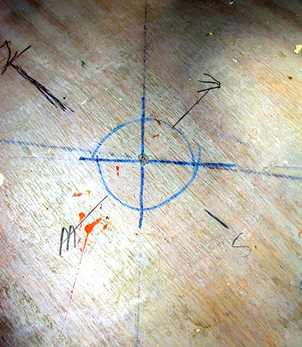 spanish-galleon-reconstruction,-by-john-rivera-resto,-2012,-marking-compass-coordinates-on-floor