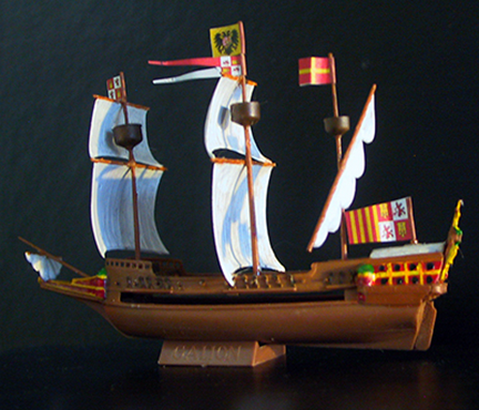 spanish-galleon-reconstruction,-by-john-rivera-resto,-2012,-model-kit-of-dutch-galleon