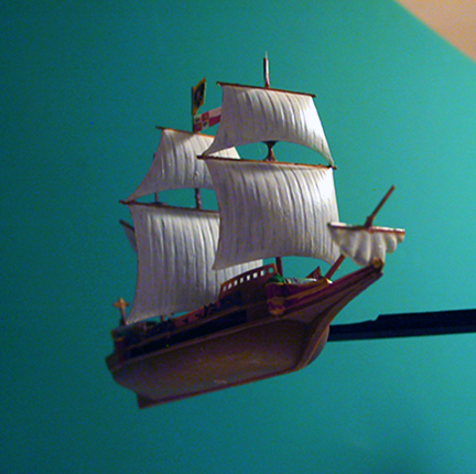 spanish-galleon-reconstruction,-by-john-rivera-resto,-2012,-photography-of-scale-model