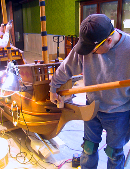 spanish-galleon-reconstruction,-by-john-rivera-resto,-2012,-reconstructing-the-beak