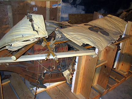 spanish-galleon-reconstruction,-by-john-rivera-resto,-2012,-removing-transport-supports