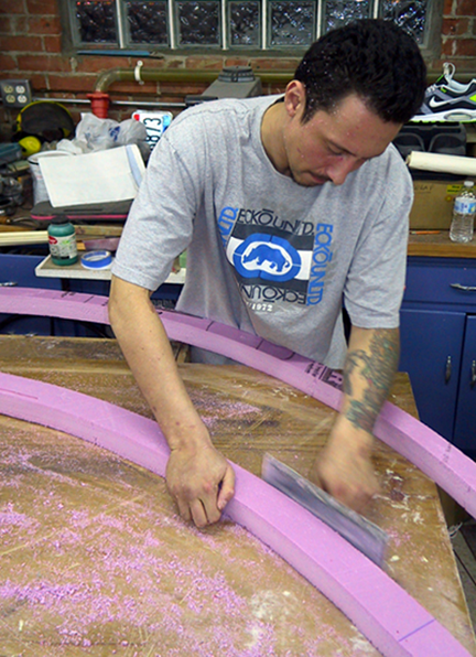 spanish-galleon-reconstruction,-by-john-rivera-resto,-2012,-shaping-styrofoam