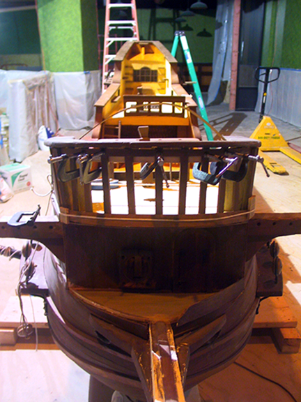 spanish-galleon-reconstruction,-by-john-rivera-resto,-2012,-upper-deck-woodwork-reconstruction