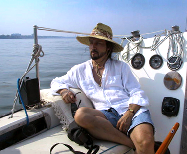 john rivera-resto sailing on lake erie, 2004