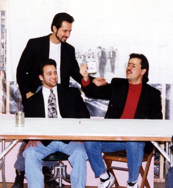 John Rivera-Resto, Ricky Nelson Rivera and David Zeda posing for reference photos