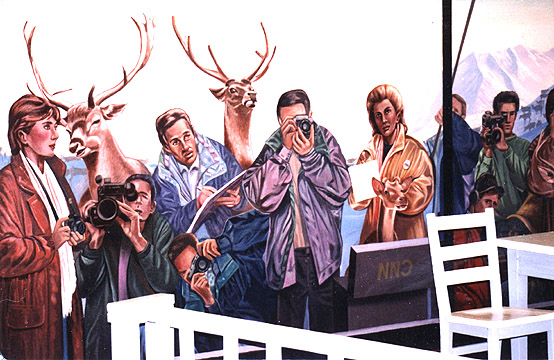 the reindeer monologues mural by John Rivera-Resto, 1997