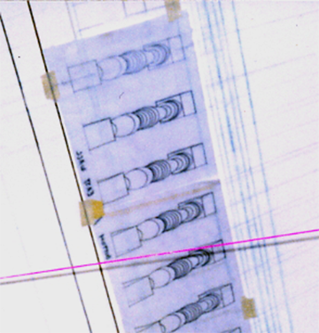 paper layout for the balusters