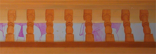 base coat on the ballusters