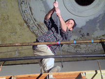 model posing for reference photograph