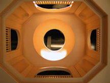 reference photograph of ceiling design from the model