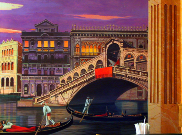 italian village mural detail 9