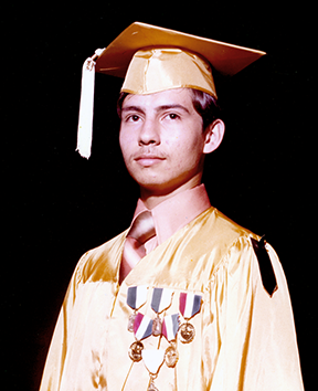 John Rivera-Resto high school graduation, june 1976, age 18