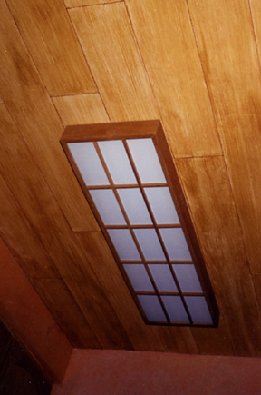 kitchen ceiling lamp detail