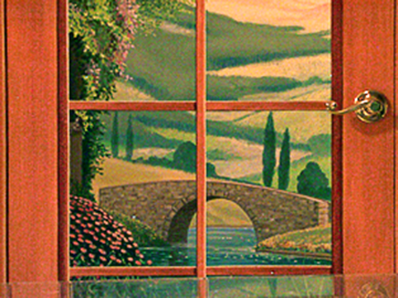 detail of tuscan landscape