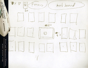 the lewis apartment murals, photograph display diagram