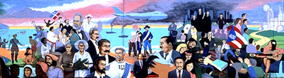 mural history of the puerto rican people before completion