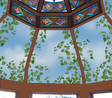 conceptual design with ivy leaves