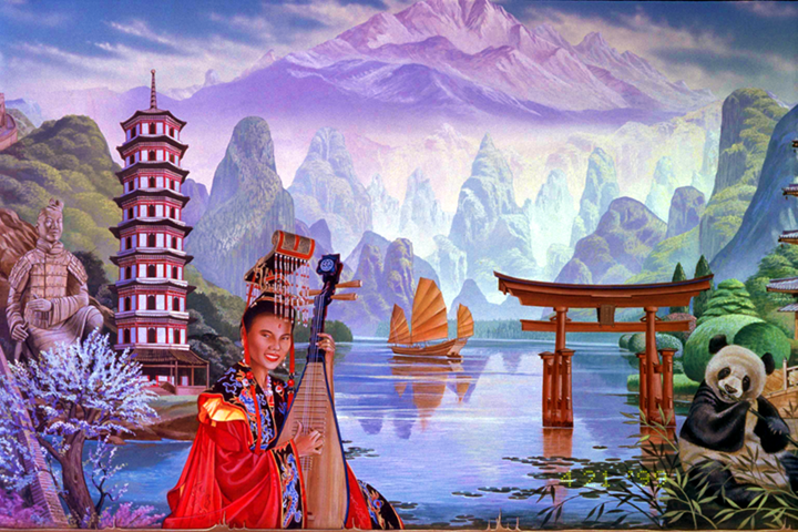 panorama travel mural china detail 2