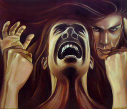 the anguish of rama, by john rivera-resto, rama and ravana detail, jakarta, 2008