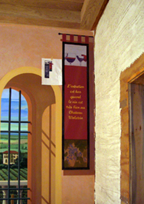 detail of banner progression